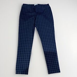 Calvin Klein Navy Grid Straight Leg Pants